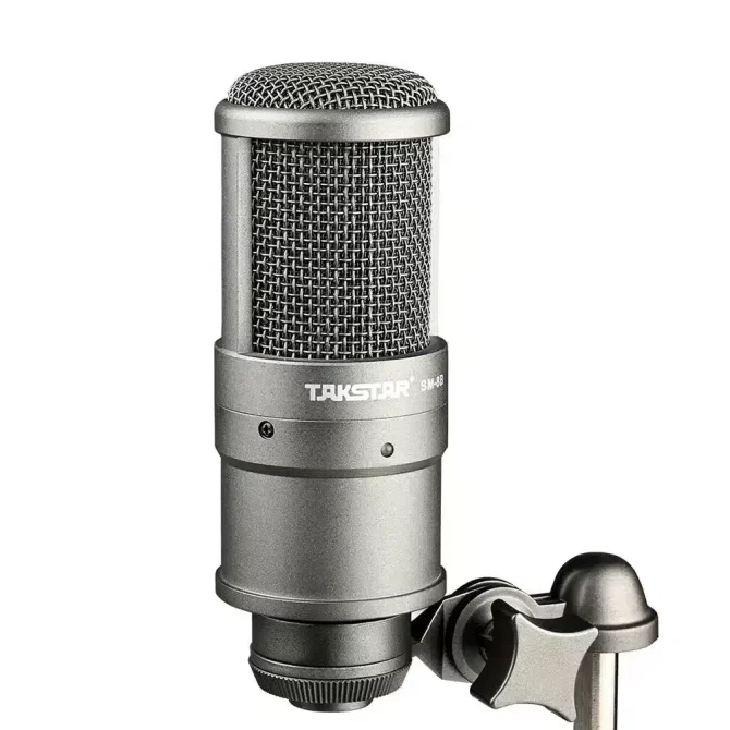 takstar sm-8b-s recording microphone on the side