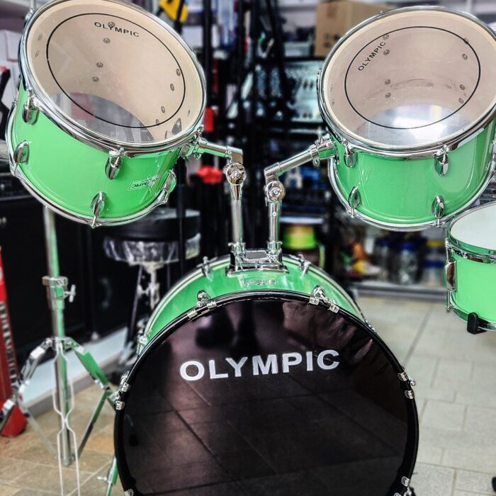 Olympic Complete 5 piece drum set bass drums