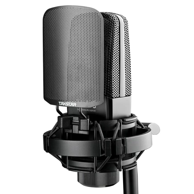 TAK35-1 Studio Recording Microphone. with windscreen