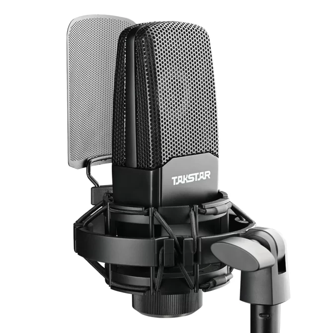 TAK35-1 Studio Recording Microphone. facing backwards
