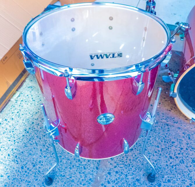 Tama Complete 7 piece drum set side drum