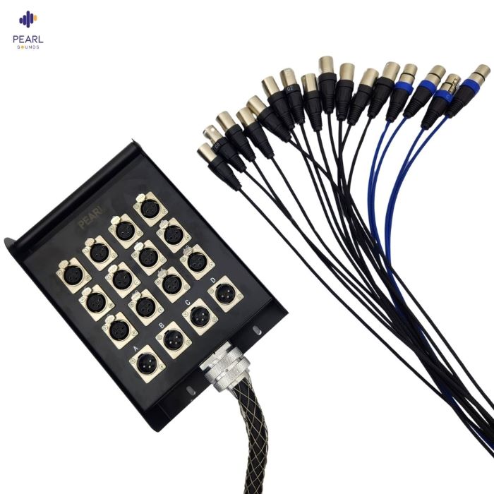 12 channels 4 returns 30 metres stage snake cable