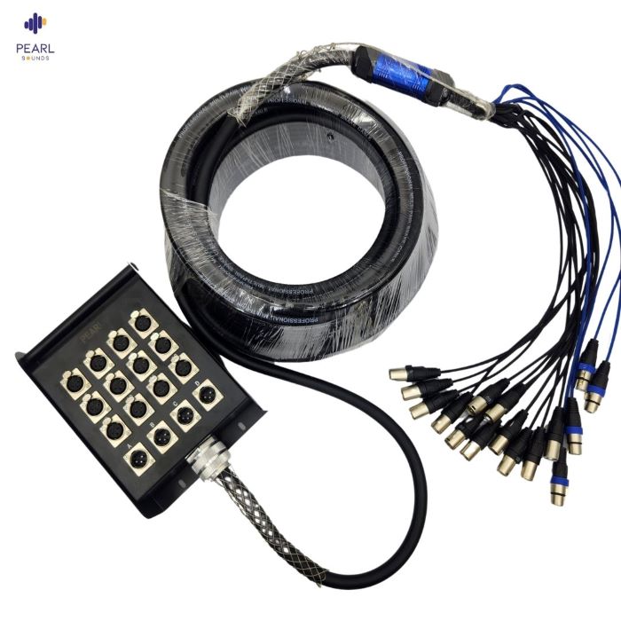 12 channels 4 returns 30 metres stage snake cable