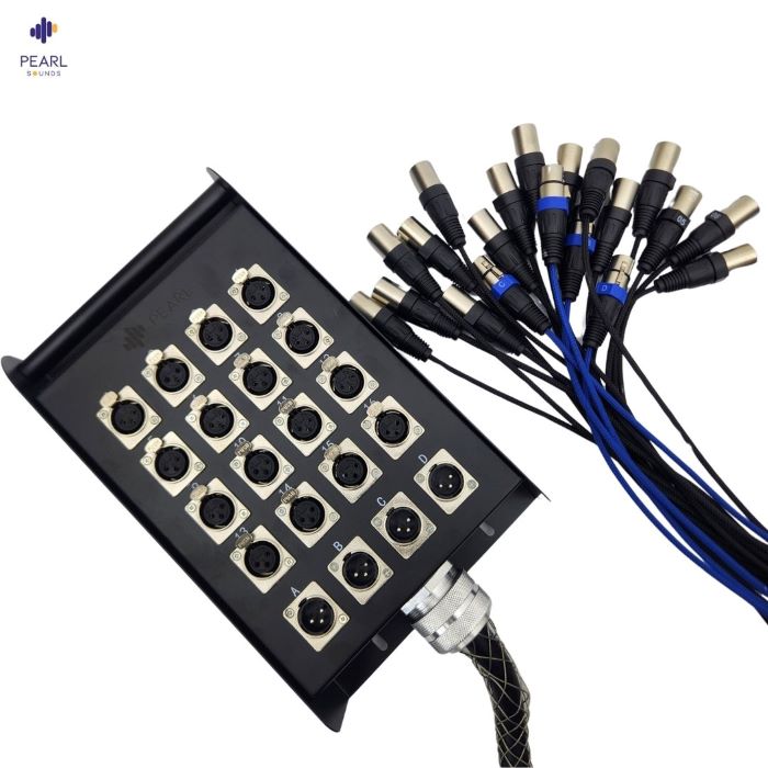 16 channel 4 return snake cable 30m stage