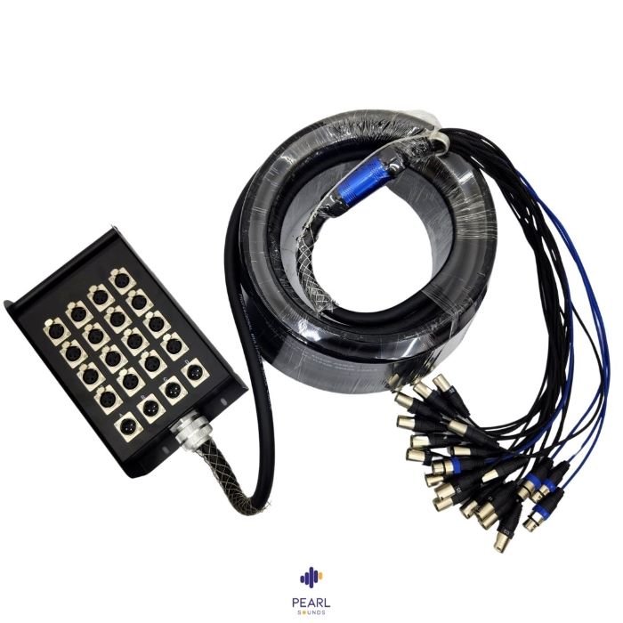 16 channel 4 return snake cable 30m stage
