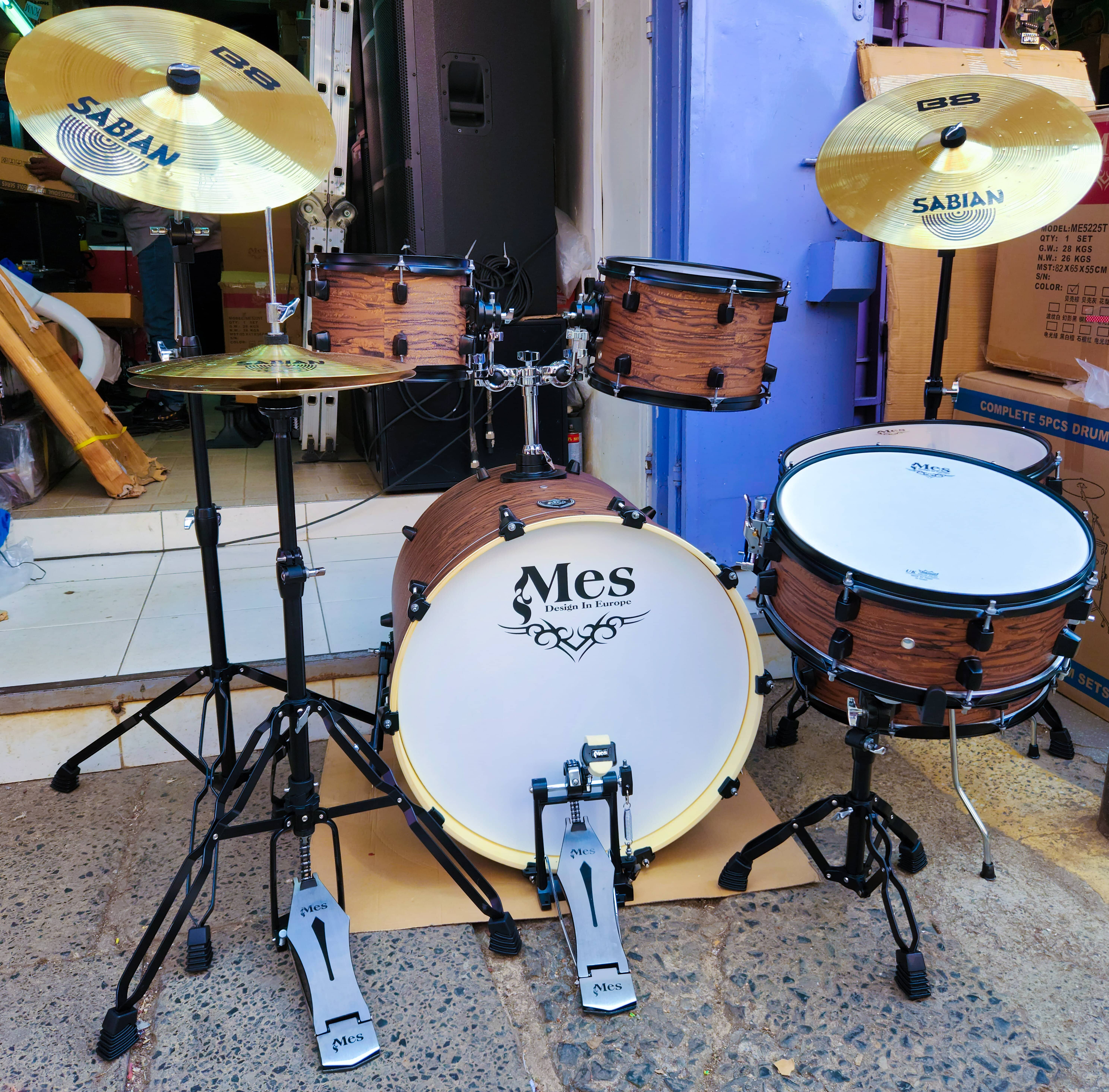 mes 5 piece drum set